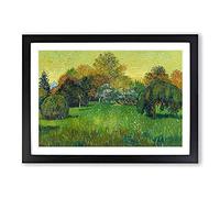 The Poets Garden by Vincent Van Gogh Framed Print | A2 Black Framed Wall Art | Ready to Hang | Modern Floral Picture | Living Room Bedroom Lounge Office