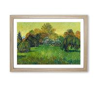 The Poets Garden by Vincent Van Gogh Framed Print | A2 Oak Framed Wall Art | Ready to Hang | Modern Floral Picture | Living Room Bedroom Lounge Office