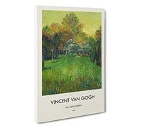 The Poets Garden Vincent Van Gogh Canvas Print | Gallery Wrapped 30mm Frame Wall Art | 30x20 inches | Ready to Hang | Impressionist Floral Picture | Living Room Bedroom Lounge Office
