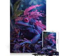 The Poison Dart Frog Jigsaw Puzzles for Adults 1000 Pieces Brain Challenge Toy Quiet Fun Precise Cut Wall Art Decor (38x52cm)