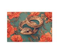 The Poisonous Snake Is In The Flower 1000 Piece Jigsaw Puzzles For Adults Wooden Puzzles For Adults Gifts Home Decor