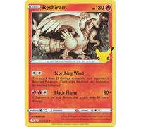 The Pokemon Company International Pokemon Single Card RESHIRAM 002/025 CELEBRATIONS, Multicolored