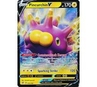 The Pokemon Company International Single Card PINCURCHIN V 072/192 REBEL CLASH, Multicolored