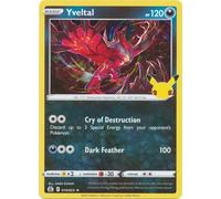The Pokemon Company International Single Card YVELTAL 019/025 CELEBRATIONS, Multicolored