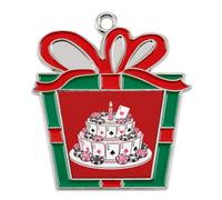 The Poker Birthday Cake Christmas Tree Ornaments Decor Trapezoid
