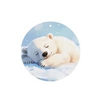 The polar bear is sleeping Car Air Freshener - Hanging Car Fragrance Diffuser with Durable Scent for Cars, Homes & More, 4-piece set