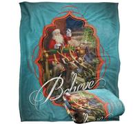 The Polar Express Believe Santa Clause Blanket Multicoloured (One Size)