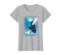 The Polar Express Big Train T-Shirt, Women, Heather Grey, Small