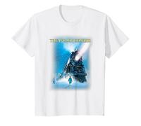 The Polar Express Big Train T-Shirt, Youth, White, Medium