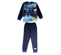The Polar Express Boys Pyjamas, Kids 2 Piece Set PJ’s, Nightwear, Blue, Age 4-5 Years
