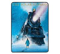 The Polar Express Christmas Train Engine Wonder Fleece Super Plush Throw Blanket 46" x 60" (117cm x 152cm)