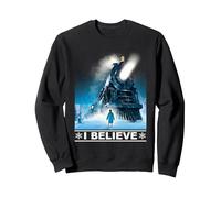 The Polar Express I Believe Sweatshirt, Adult Unisex, Black, X-Large