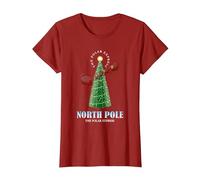 The Polar Express North Pole T-Shirt, Women, Cranberry Red, Small