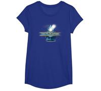 The Polar Express Train Logo T-Shirt, Girls, Royal Blue, Large