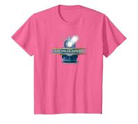 The Polar Express Train Logo T-Shirt, Youth, Pink Heather, X-Small