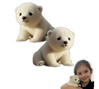 The Polar Pal - Cuddly Gift-Ready Polar Bear Plush, Daily Soothing Companion for Hugs, Comfort & Relaxing Moments, Ultra-Soft Stuffed Animal Pal (2 pcs)