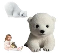 The Polar Pal - Ultra Soft Polar Bear Plush for Emotional Support, Realistic Comfort with Soft Fur, Bring Endless Joy and Warmth, Like a Real Bear Plushies for Stuffed Animal