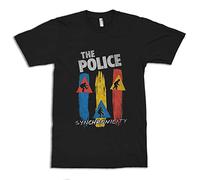 The Police Band Synchronicity T-Shirt,Cotton Tee Black