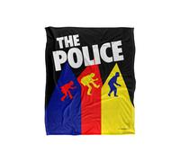 The Police Bkt Silky Touch Super Soft Throw Blanket 152 X 127 cm in White The Police White 152 X 127 cm