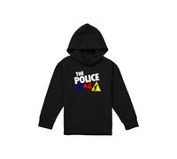 The Police Dancing Triangles Youth Kids Pull-Over Hoodie, Black | Size: 5-6 Years The Police Black 5-6 Years