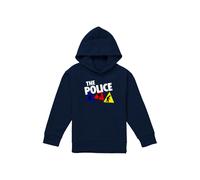 The Police Dancing Triangles Youth Kids Pull-Over Hoodie, Navy | Size: 5-6 Years The Police Navy 5-6 Years
