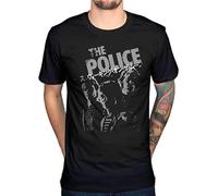 The Police Japanese Writing T-Shirt Metal Hard Rock Band tee T-Shirt Black M
