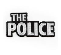 The Police Logo Iron On Patch (One Size) (Black/Grey)