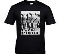 The Police Men T-Shirt Punk Skinhead Tee Black