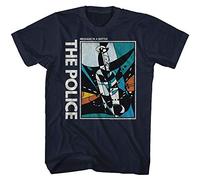 The Police - Mens Message in A Bottle T-Shirt, Small, Navy