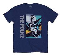 The Police Sting Message in a Bottle Official Tee T-Shirt Mens Unisex (Large) Blue