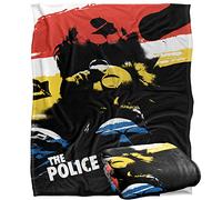 The Police Stripes and Heads Silky Touch Super Soft Throw Blanket 152 X 127 cm