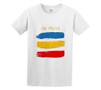 The Police Synchronicity Album Rock T-Shirt White O Neck Tee