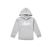 The Police Torn Stripe Logo Youth Kids Pull-Over Hoodie, Athletic Heather in Grey | Size: 12-13 Years The Police Grey 12-13 Years