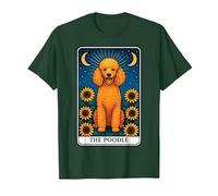 The Poodle Tarot Card T-Shirt, Men, Dark Green, XX-Large