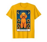 The Poodle Tarot Card T-Shirt, Men, Golden Yellow, X-Large