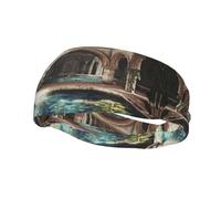 The Pool Inside The Palace Sweat Headbands for Women & Men - Unique Design, Non-Slip, Workout & Sports Headbands