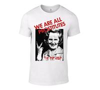 The Pop Group - WE are All PROSTITUTES Iconic Thatcher Bristol Band T-Shirt Album CD Artwork Image Cover & Logo Indie Tee Print W White