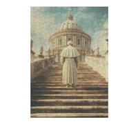 The Pope Ascends to The Vatican Dome Jigsaw Puzzle for Adults, 300 PCS