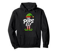 The Pops Elf Matching Family Group Christmas Grandfather Pullover Hoodie