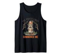 The Porch Light Summoned Me Possum Humor Tank Top