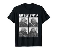 The Porcupines Funny Rocker Animals Rock Music Emo Punk Band T-Shirt