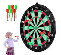 The Portable Dartboard Board Game for Beside, Double Sided Dart Games for Indoor and Outdoor | Safe Roller for Kids