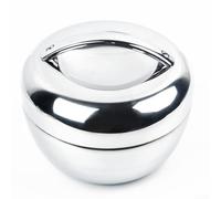 The Portable Meal Solution A Stylish Double Layer Round Lunch Box Crafted from Stainless Steel (Green 0.8L)