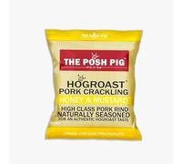 The Posh Pig Double Hand Cooked Premium Pork Crackling (5x40g Packets) High Protein, Low Carb (Honey & Mustard)