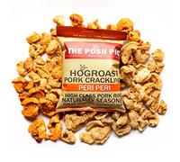 The Posh Pig Double Hand Cooked Premium Pork Crackling (5x40g Packets) High Protein, Low Carb (Peri Peri)