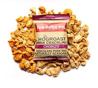 The Posh Pig Double Hand Cooked Premium Pork Crackling (5x45g Packets) High Protein, Low Carb (Chorizo)