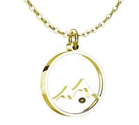 The Positive Christian Mustard Seed Mountain Necklace, Stainless Steel, 20" Chain, Perfect Faith Gift, Stainless Steel, No Gems