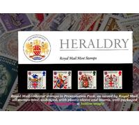 The POST OFFICE HERALDRY 1984 Royal Mail Mint British Collector Stamps in Presentation Pack No. 150 Complete with plastic sleeve and inserts * MNH * No. of Stamps: 4 - College of Arms Quincentenary