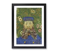 The Postman Joseph Roulin Vol.1 By Vincent Van Gogh Classic Painting Framed Print | A2 Black Framed Wall Art | Ready to Hang | Classic Historical Picture | Living Room Bedroom Lounge Office