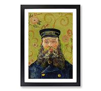 The Postman Joseph Roulin Vol.3 by Vincent Van Gogh Framed Print | A2 Black Framed Wall Art | Ready to Hang | Modern Historical Picture | Living Room Bedroom Lounge Office